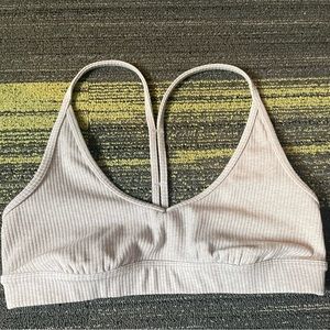 Grey Alo Yoga bra.
